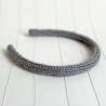 Schmale Haarreifen mit handgestricktem Bezug anniestrickt