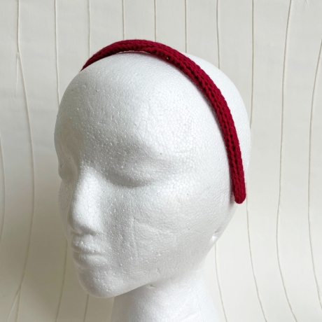Schmale Haarreifen mit handgestricktem Bezug anniestrickt