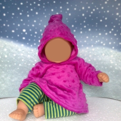 Kleidung Hoodie lime / pink + Hose passend für Puppen 36 cm Neu