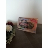 Geburtstagskarte für einen Mann mit einem pinken Oldtimer