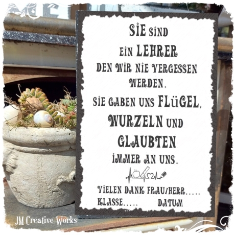 Holzschild-Shabby Sie sind ein Lehrer...