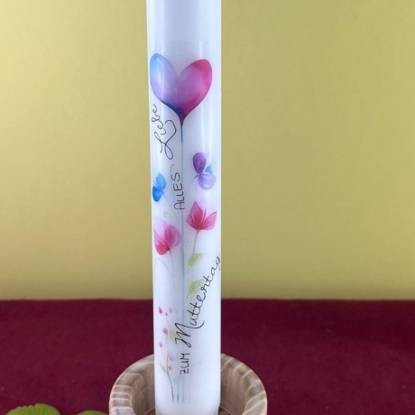 Stabkerzen Botschaft zum MUTTERTAG *** versch. Farben und Sprüche