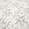 Stoff Spitze Spitzenstoff mit Blumenmuster cremeweiß off-white