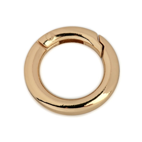 Karabiner Ring 18mm Gold Silber Schwarz Regenbogen