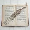 Lesezeichen Braun Brauntöne verschiedene Formen handgestrickt 
