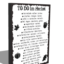 Holzschild-Shabby TO DO im Herbst