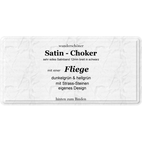 Choker mit einer edlen Fliege / Schleife aus Satin