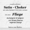 Choker mit einer edlen Fliege / Schleife aus Satin