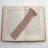 Lesezeichen Braun Brauntöne verschiedene Formen handgestrickt 