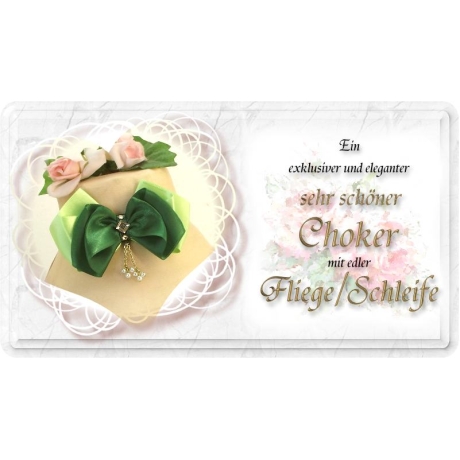 Choker mit einer edlen Fliege / Schleife aus Satin