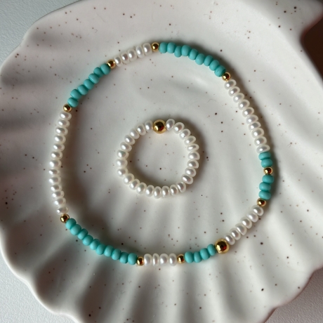 Marigria Jewelry - Perlenarmband „Turquesa“