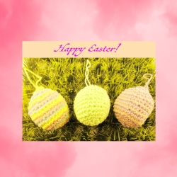 3 Süße Ostereier - Häkelanleitung PDF DE/EN separat