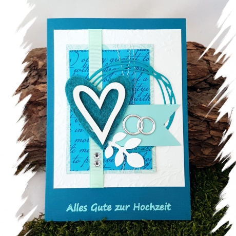 ♥ Glückwunschkarte  Alles Gute zur Hochzeit ♥