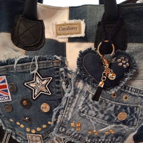 Jeans Tasche/Schopper Upcycling EINZELSTÜCK