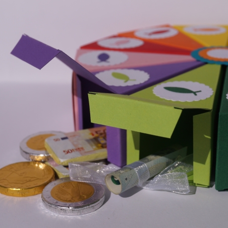 Geldgeschenk, Geldgeschenkverpackung zum 40.Geburtstag