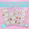 Büchersticker & Etiketten - Fast Foodies Namenssticker Aufkleber