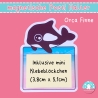 magnetische Postihalter Orca Finne Magnet Klebezettel Notizen