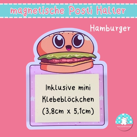 magnetische Postihalter Hamburger Magnet Klebezettel Notizen