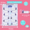 Büchersticker & Etiketten - Lavendel Fantasie Namenssticker 