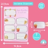 Büchersticker & Etiketten - Fast Foodies Namenssticker Aufkleber