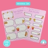 Büchersticker & Etiketten - Fast Foodies Namenssticker Aufkleber