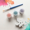 Kleckswerk Gipsmagnete zum Bemalen | Set mit Farben & Pinsel