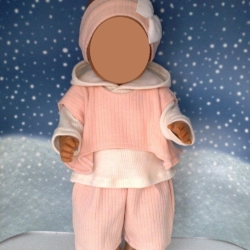 Hoodie Tunika Hose und Bandana passend für Puppen 43 cm Neu