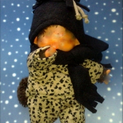 Oberteil Hose Mütze + Schal Wildnis passend für Äffchen 20 cm Neu