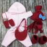 Puppenkleidung 7 Teilig passend für Puppen 38 cm Neu 