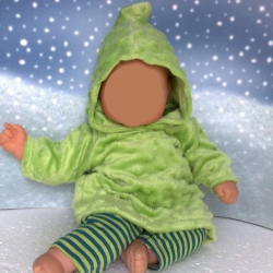 Kleidung Hoodie und Hose lime passend für Puppen 36 cm Neu