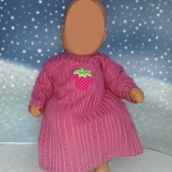 Nachthemd Rosa Puppenkleidung passend für Puppen 36 cm Neu