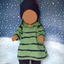 Tunika + Hose + Mütze Puppenkleidung passend für Puppen 43 cm Neu