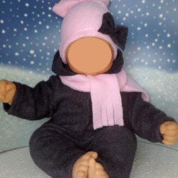 Kleidung Schneeanzug Mütze und Schal passend für Puppen 36 cm Neu