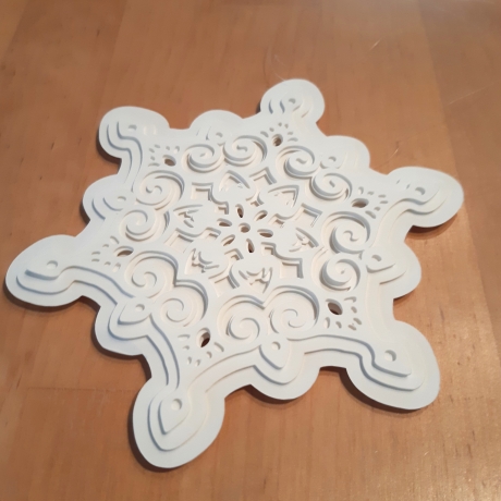 Weihnachtsstern 3D 3-5 lagig Plotterdatei SVG DXF FCM