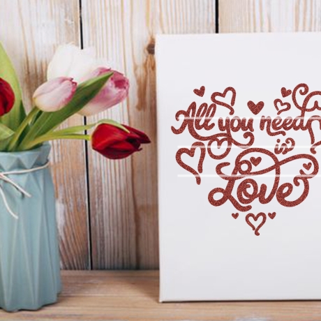 All You need is Love Plotterdatei SVG DXF FCM