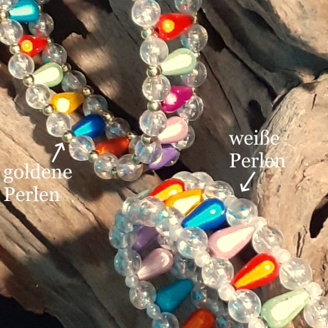 Kinder-Armband Regenbogen Handarbeit Kinder-Schmuck elastisch