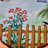 Gartenschild - Bin im Garten mit den Hummeln bummeln - Türschild