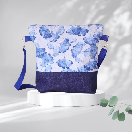Umhängetasche Damen/Schultertasche/Handtasche /Ginkgo Blatt