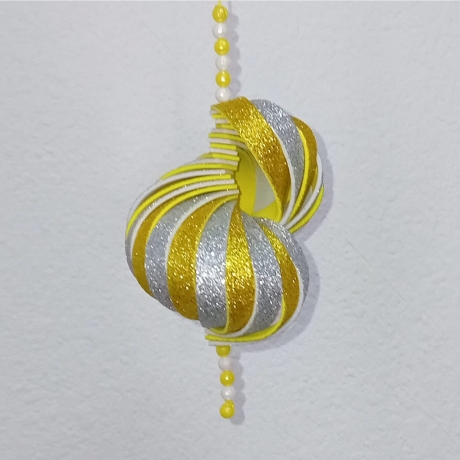 Windspiel basteln Bastelset 3x Wind-Mobile in Gold & Silber-Set 