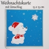Weihnachtskarte frohe Weihnachten Festtag-Karte für Kinder süß