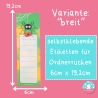 Ordnerrücken Spinne Fipps Etiketten Ordneretiketten Ordnersticker