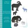 Baby Shower Savanne Tiere Set-Formen, fünf verschiedene Varianten
