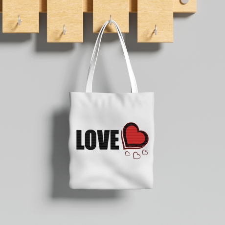 Stickdatei LOVE mit Herzen Digitaler Download