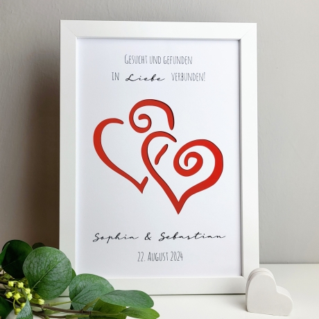 personalisiertes Geldgeschenk - In Liebe verbunden - zur Hochzeit