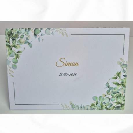 Tischkarte personalisierbar für Kommunion/Konfirmation|Namenskart