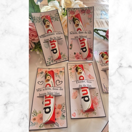 Schön,dass du hier bist Karten,Gastgeschenk,Hochzeit,Tischdeko