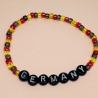 Deutschland Fan-Armband personalisiert  WM EM Armband Wunschtext
