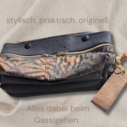 Seite an Seite: individ. Doppel-Gassitasche | Leckerli + Alltag