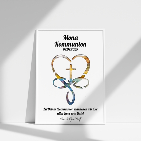 Personalisiertes Kommunion Geschenk für Jungen und Mädchen