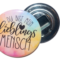 Liebesspruch Flaschenöffner 59 mm Metall Liebe